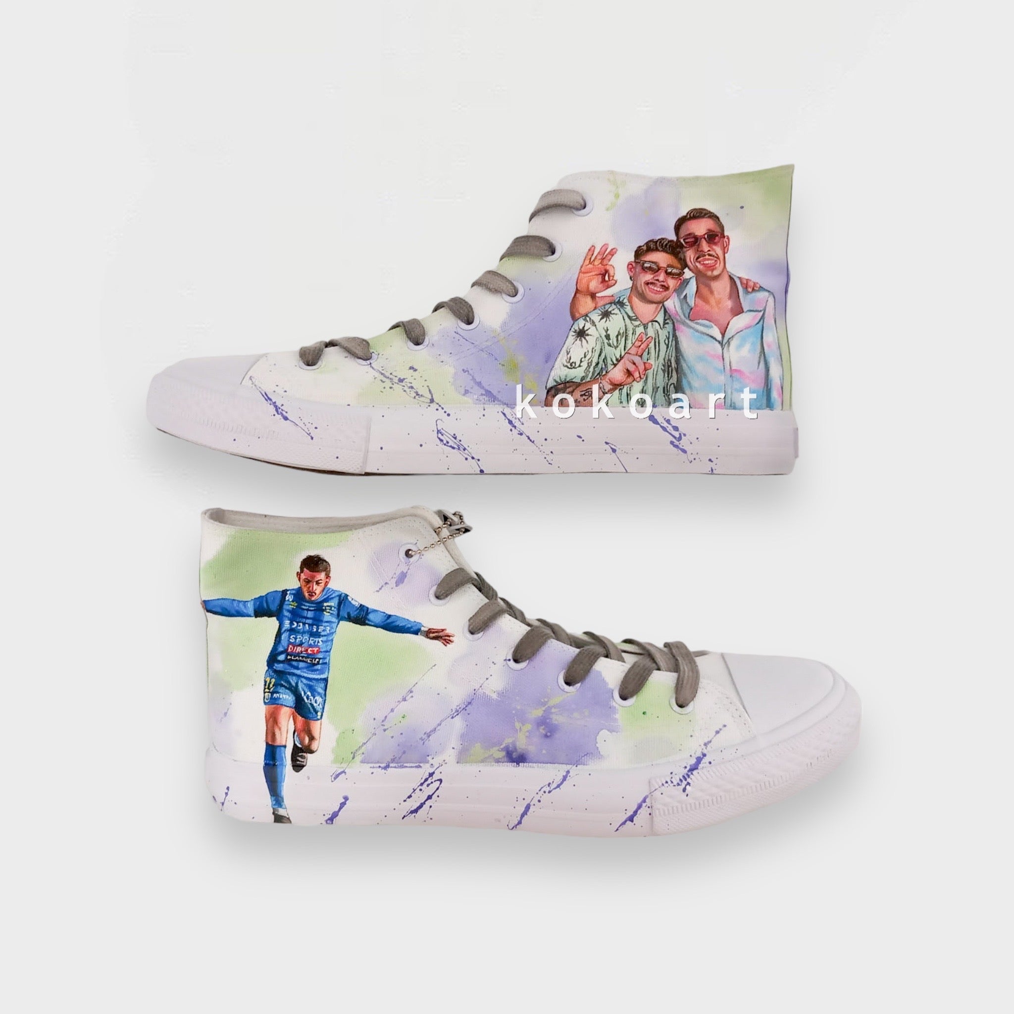 Portraits Hand Painted Shoes