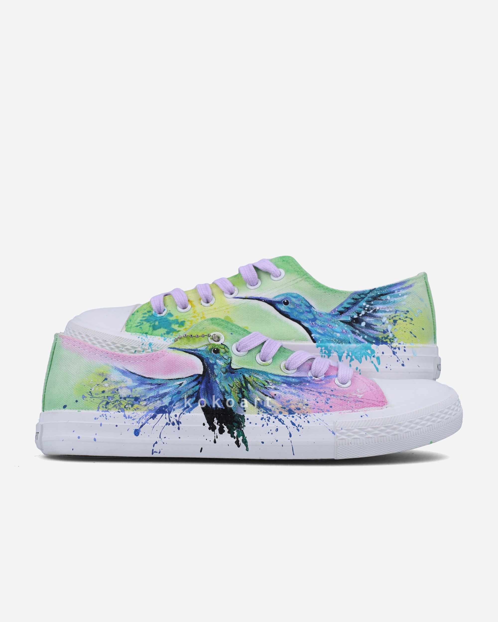 Exotic Birds Hand Painted Shoes