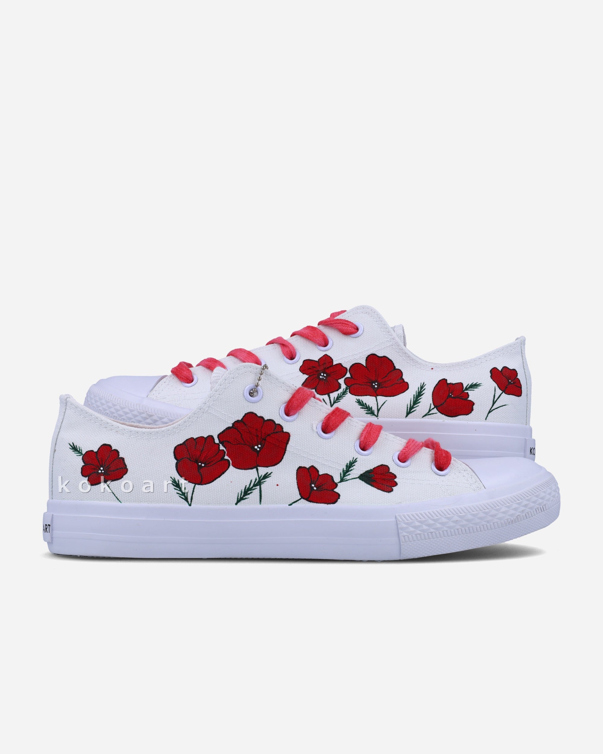 Poppies Hand Painted Shoes