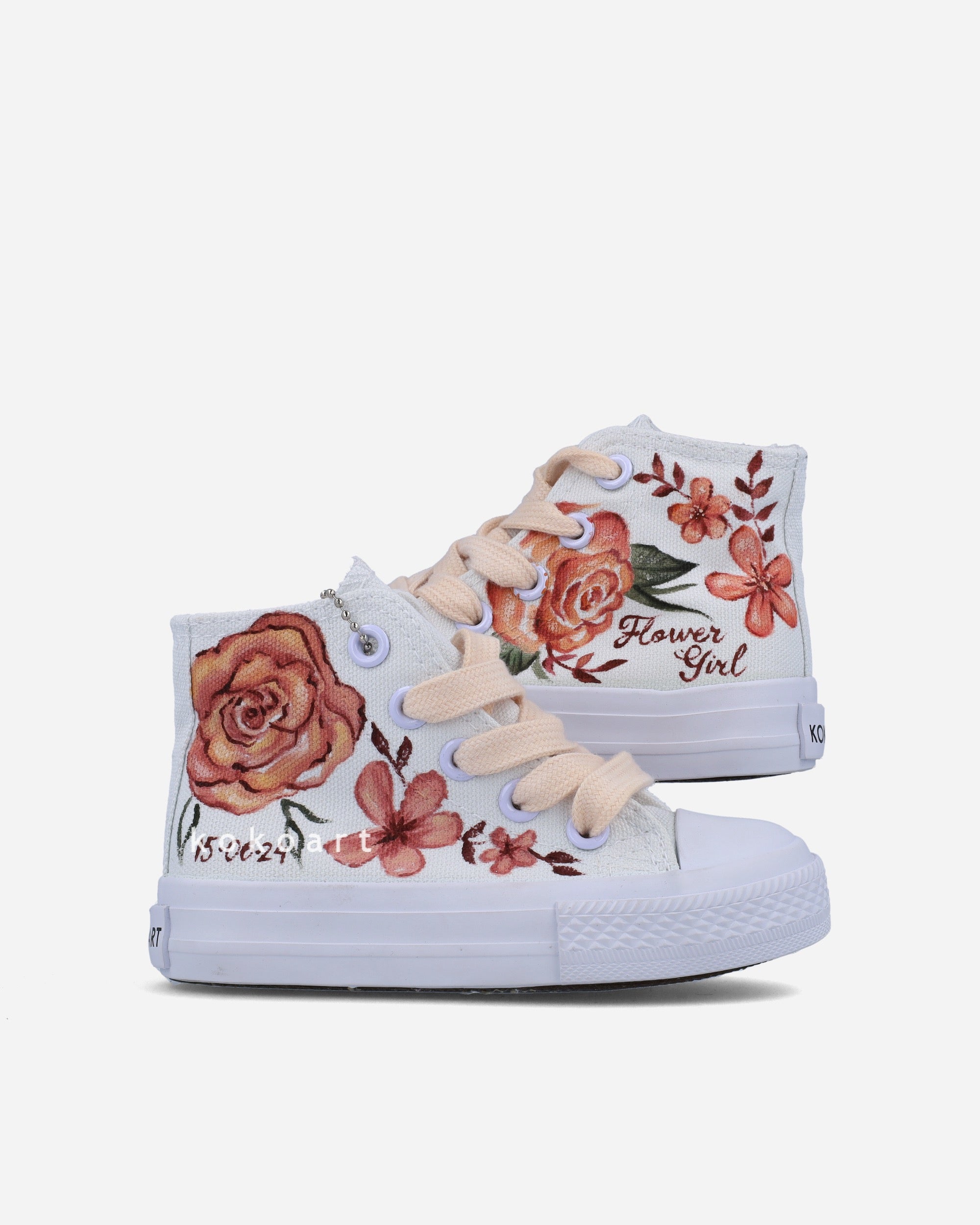 Floral Girl Hand Painted Shoes