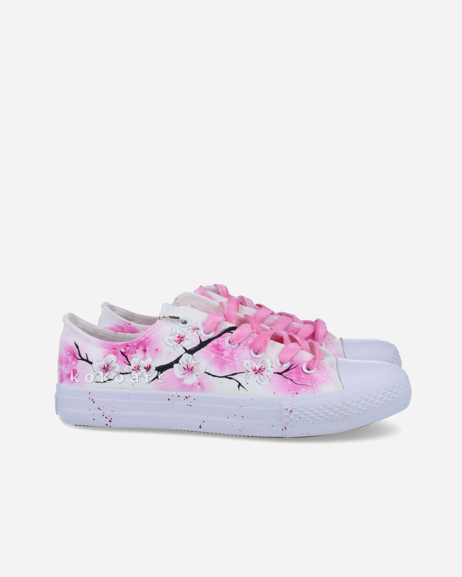 Almond Blossom Hand Painted Shoes