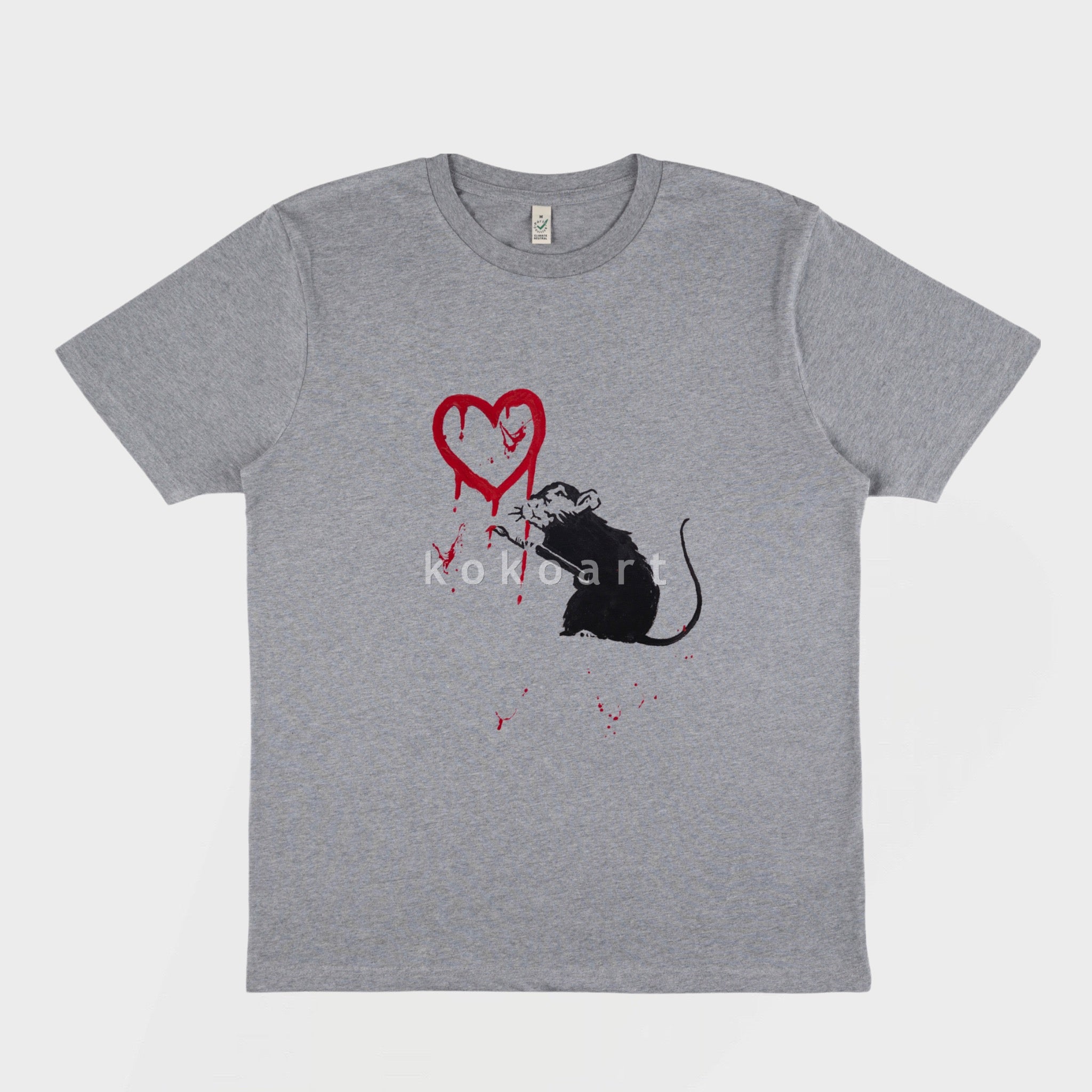 Banksy - Hand painted Organic Cotton Clothing