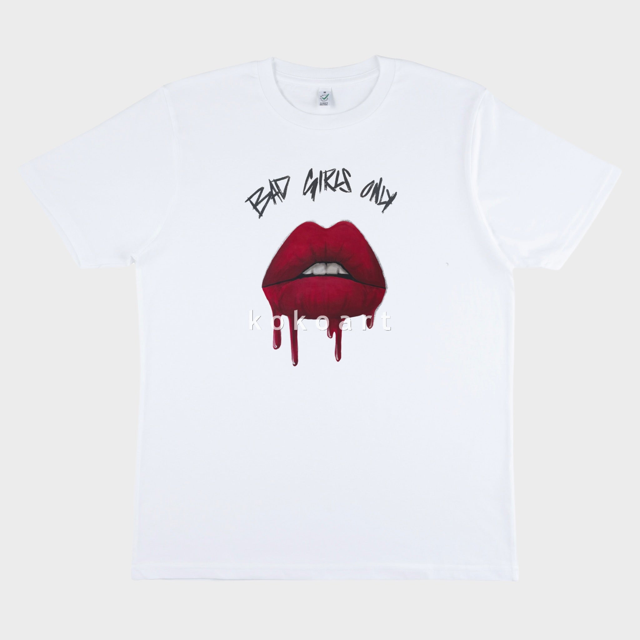 Bad Girls Only - Hand painted Organic Cotton Clothing