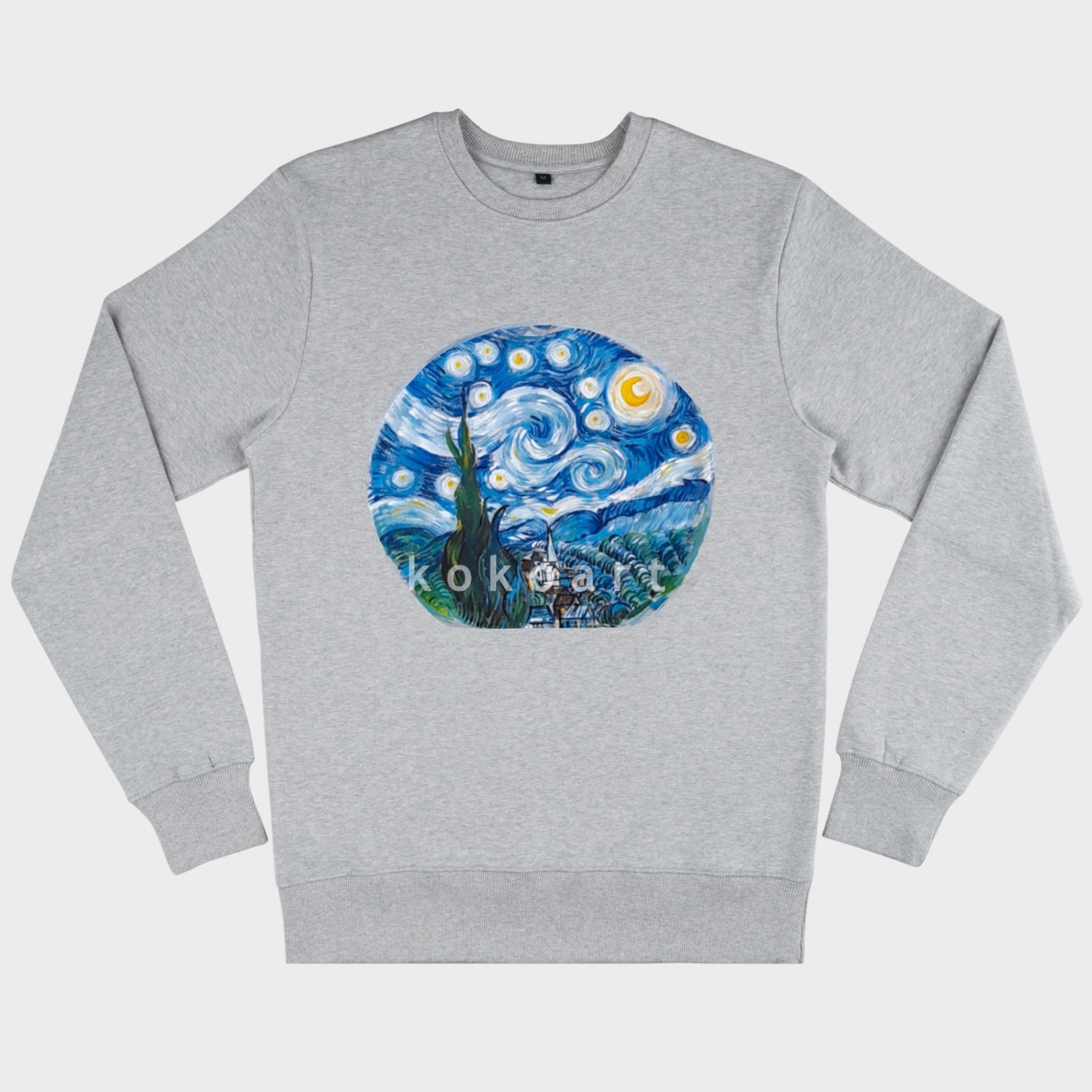 Starry Night - Hand painted Organic Cotton Clothing