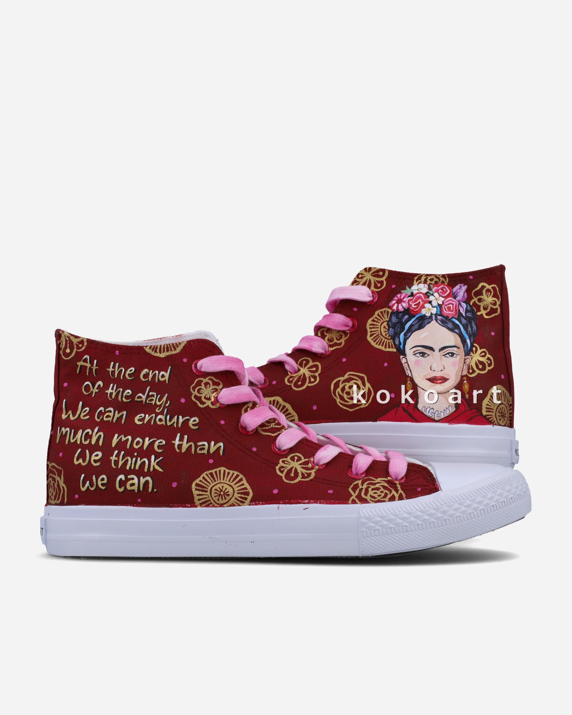 Frida hotsell Kahlo, custom hand painted sneakers.