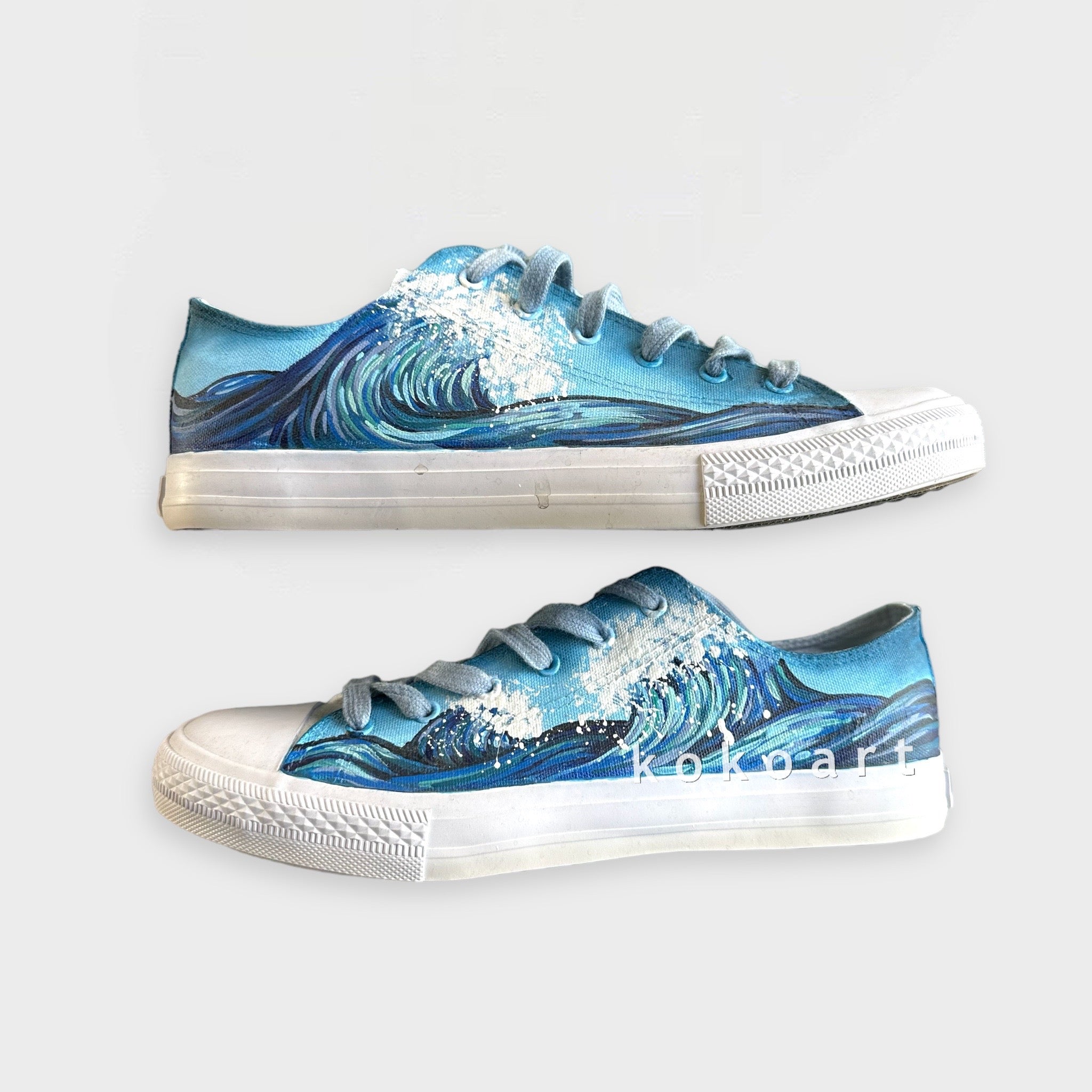 Ocean Hand Painted Shoes