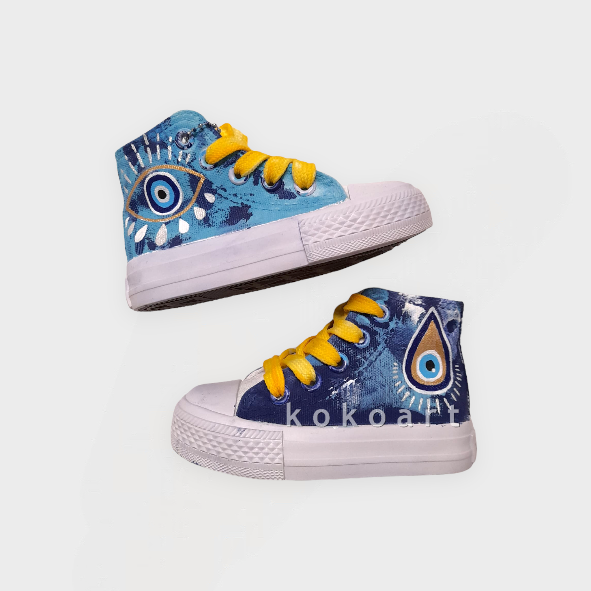 Evil Eye Hand Painted Shoes