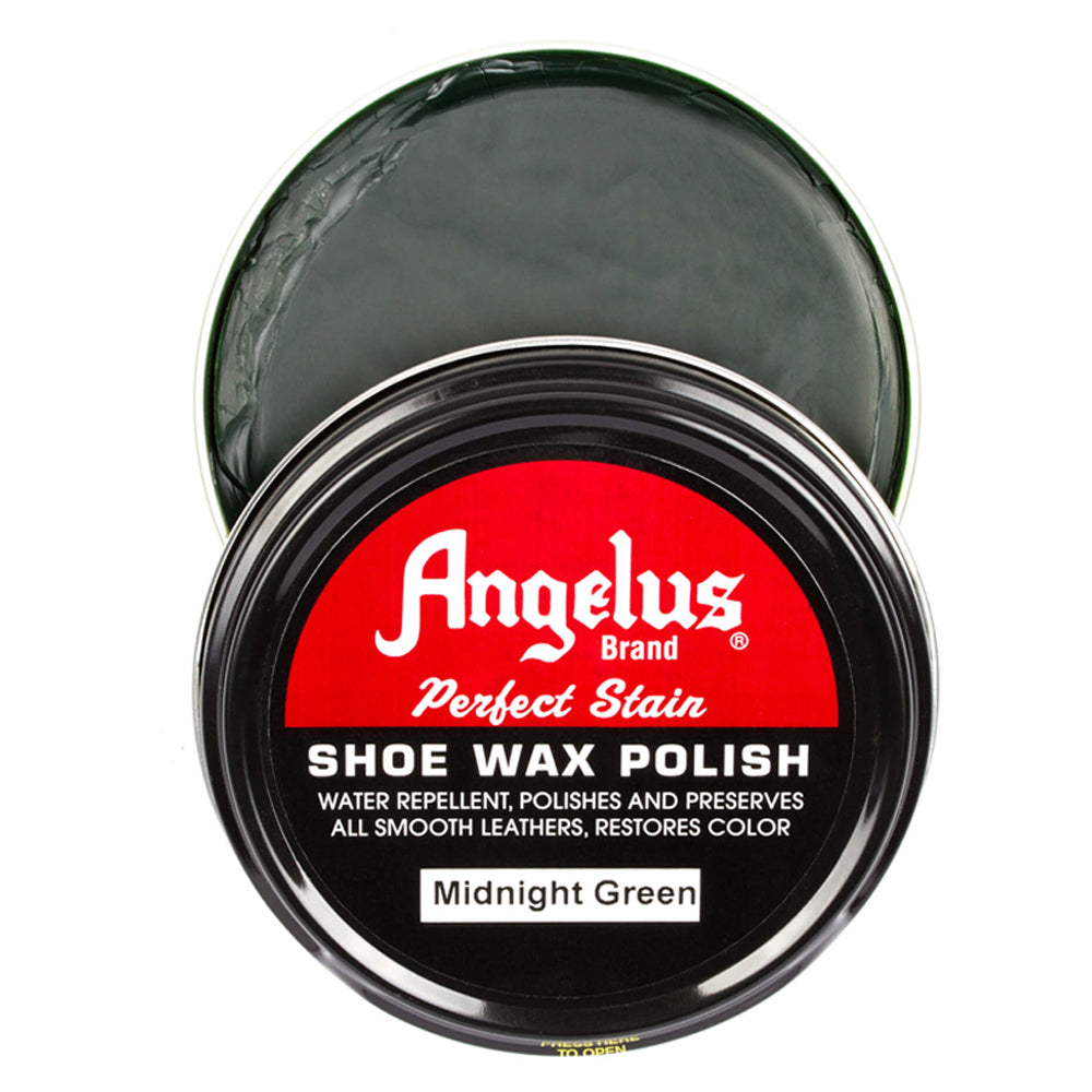 Angelus Perfect Stain Wax Shoe Polish - Midnight Green