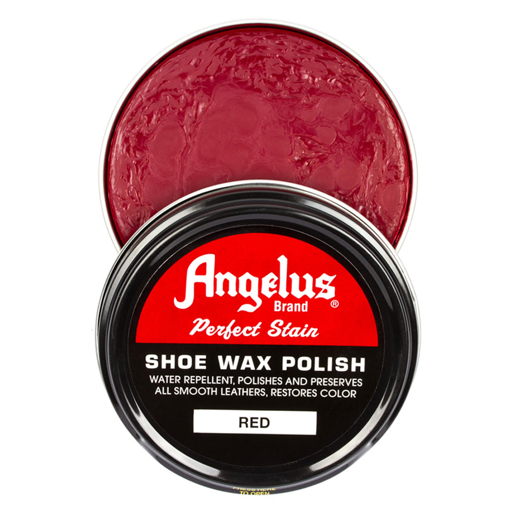 Angelus Perfect Stain Wax Shoe Polish - Red