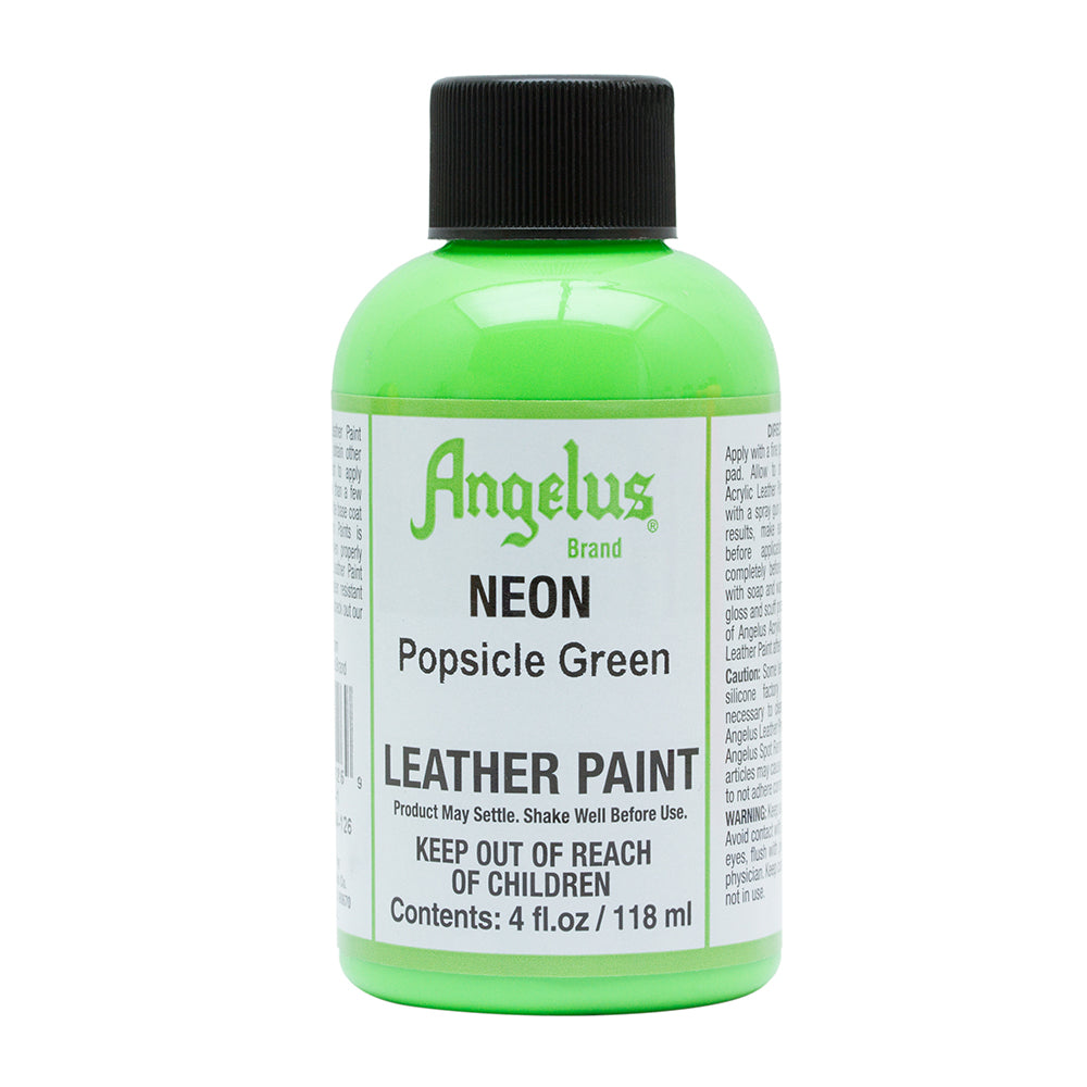 Angelus Neon Popsicle Green Leather Paint 089