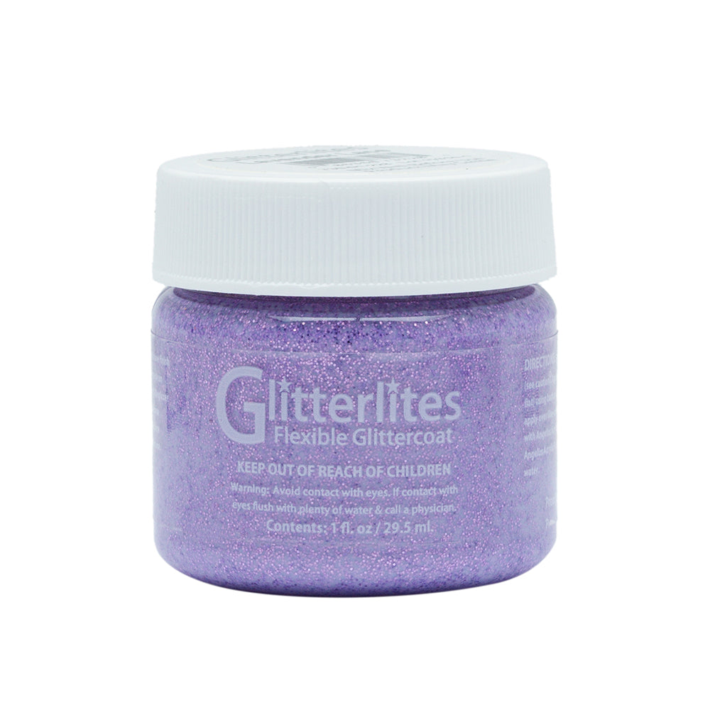 Angelus Glitter Leather Paint - Lavender Lace 138
