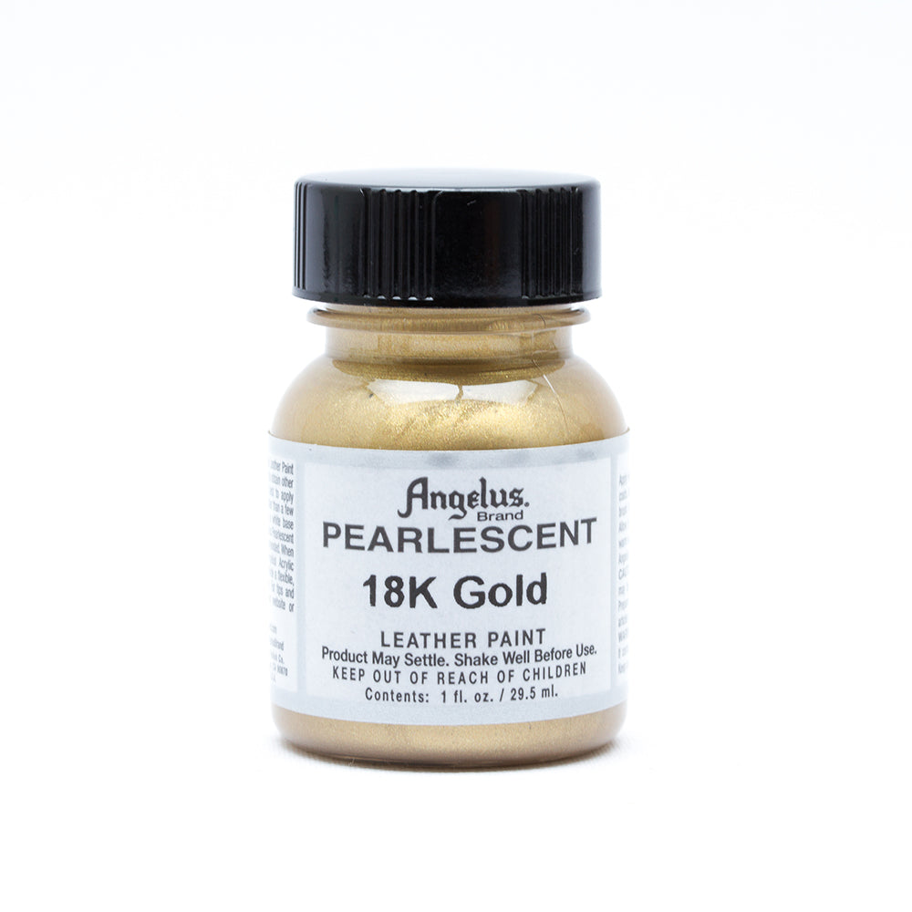 Angelus Pearlescent Leather Paint - 18K Gold 096